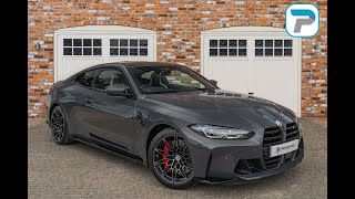 202121 BMW M4 COMPETITION IN DRAVIT GREY METALLIC WITH TWO TONE SILVERSTONEBLACK LEATHER [upl. by Gove]