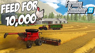 Is This Enough Feed for 10000 Chickens  Farming Simulator 22 [upl. by Chuah429]