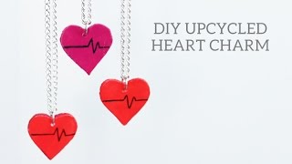 DIY Upcycled Heart Layered Necklace  with Thats Zoe [upl. by Evelin]