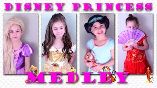 6YearOld Performs 4 Disney Princess Medley  Rapunzel Belle Jasmine Mulan  SamlandTV [upl. by Figone]