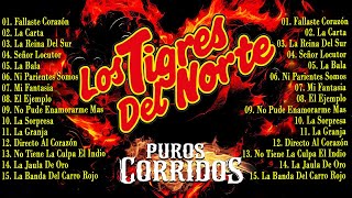 2 HORA DE PUROS CORRIDOS DE LOS TIGRES DEL NORTE MIX  LOS TIGRES DEL NORTE MIX EXITOS PA PISTEAR [upl. by Tiloine]