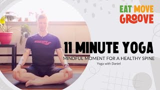 11 Minute Spine Strengthening Yoga [upl. by Eemiaj]