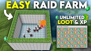 EASIEST 121 RAID FARM in Minecraft Bedrock Edition [upl. by Frodeen735]