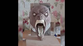 Slideshow sculpting an American Werewolf in London wall hanger [upl. by Tikna798]