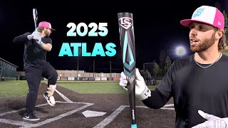 Hitting with the 2025 Louisville Slugger ATLAS  BBCOR Baseball Bat Review [upl. by Atirehgram]