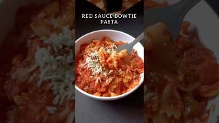 Red sauce bowtie pasta  Quick amp easy recipe  shorts youtubeshorts [upl. by Naugal]