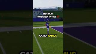 HOW TO ONE HAND CATCH IN MADDEN 25 madden madden25 shorts football [upl. by Ellen]