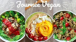 JOURNÉE DANS MON ASSIETTE  VEGAN amp SAIN [upl. by Lotz695]