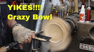 How I Turned This Odd Shaped Bowl Woodturning with Sam Angelo [upl. by Carolan]