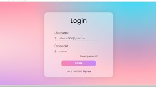 Log in Form Redirection  One page to another page using login form  html css and javascript [upl. by Olodort]