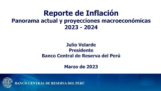 Presentación del Reporte de Inflación  Marzo de 2023 [upl. by Abebi]