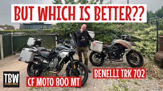 Benelli TRK 702 v CF Moto 800 MT [upl. by Ylellan]