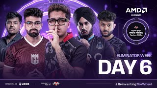 AMD Presents UE India Rising Series 2024 bgmi  League Stage Day6 Ft iqoosoul godlike cg etc [upl. by Imoian]