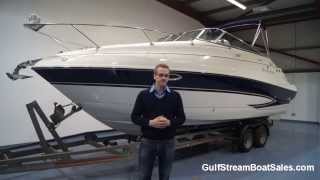 Glastron GS 259 Sports Cruiser For Sale  Water Test and Walk Through by GulfStream Boat Sales [upl. by Ayeka]