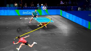 Most IMPOSSIBLE Shots In Table Tennis [upl. by Nadnerb]