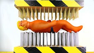 STRETCH ARMSTRONG BETWEEN NAIL BEDS HYDRAULIC PRESS EXPERIMENT [upl. by Philana804]