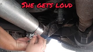 how to do a muffler delete using exhaust clamps tsp stage 2 cammed tahoe [upl. by Alena]