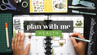 PLAN WITH ME  Health amp Fitness Layout Weekly Setup in a Classic Happy Planner  Plant Life [upl. by Meletius]