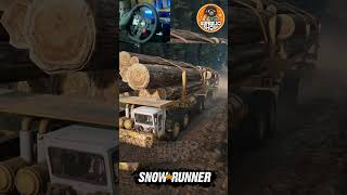 Giant Log vs Hilly Road snowrunner snowrunnerindonesia shorts logitechg29 gameplay [upl. by Sina121]