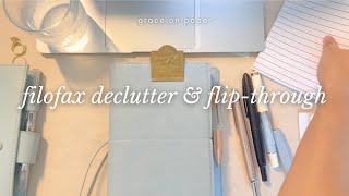 Filofax declutter amp flip through video  graceonpaperandfarms 🌲 [upl. by Einnhoj]