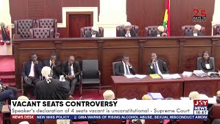 Speakers declaration of 4 seats vacant is unconstitutional  Supreme Court  News Desk [upl. by Gerbold]