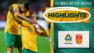 Australia v China PR  Highlights  FIFA World Cup 2026 Third Round Qualifier [upl. by Sebastien]