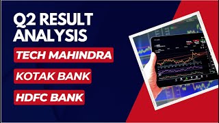 Q2 Result Analysis  Tech Mahindra  Kotak Bank  HDFC Bank [upl. by Adnamaa5]