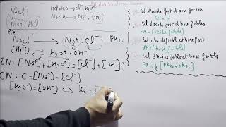 chimie en solution réactivité chimique  calculer le ph dun sel solutions salines  partie 13 [upl. by Prescott352]