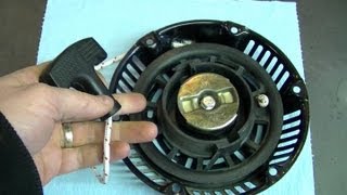 HOW TO  Generator Pull Cord Repair [upl. by Yeldua842]