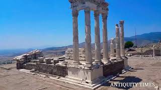 The Temple of Trajan in the Acropolis of Pergamon Ancient City [upl. by Ieppet]