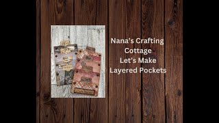 COME CRAFT WITH ME  LETS MAKE A LAYERED POCKET FROM TWO 6x6 SHEETS [upl. by Marl51]