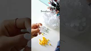 MAKING FELT CHAMOMILE FLOWER feltflorist feltcraft feltflowers handmade crafting chammomile [upl. by Heriberto36]