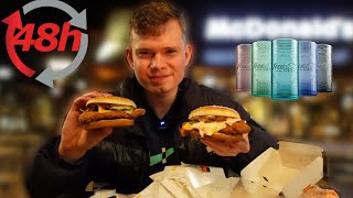 48h nur McDonalds essen  alle Gläser bekommen 😍🏆 [upl. by Anerat127]