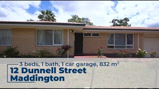 12 Dunnell Street Maddington WA [upl. by Etyam]