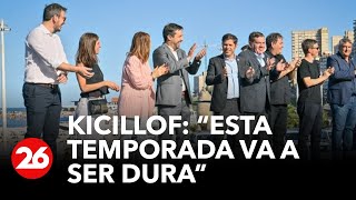 Kicillof presentó el operativo de Sol a Sol en Mar del Plata “Esta temporada va a ser dura” [upl. by Aerdnahs]