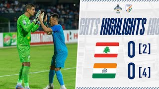 Lebanon 0 2  0 4 India  Full Highlights  Semi Final  SAFF Championship 2023 [upl. by Malina65]