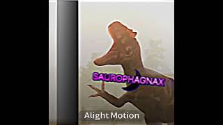 Saurophaganax Vs Jurassic carnivores battle dinosaur dinosaurbattle edit editing editing fyp [upl. by Morrell790]