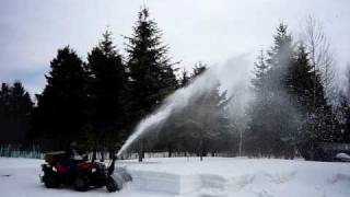 Souffleur à neige 42quot snowblower pour vtt atv  de 20quot de neige mouillée [upl. by Heins946]