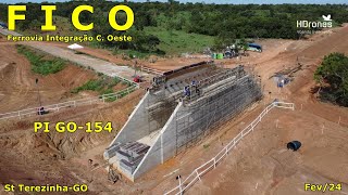 FICO  PCT3  STA TEREZINHA DE GOIÁS  PI GO154PONTE RIO CRIXÁSCORR BALDAIA  Obras Parte 11  4k [upl. by Aiykan]