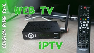 Recensione decoder digitale terrestre HD Edision Ping T2C con IPTV Web Tv e telecomando universale [upl. by Tail832]