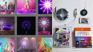 Deal Muster RGB LED Audio Recognition Fireworks Light With App and Remote Control [upl. by Harland207]