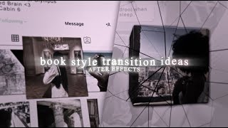 creative book style transition ideas  after effects [upl. by Imit]