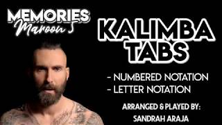 【Kalimba Tabs】Memories  Maroon 5 [upl. by Sneed]