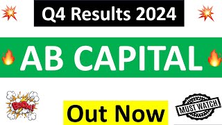 AB CAPITAL Q4 results 2024  AB CAPITAL results today  AB CAPITAL Share News  AB CAPITAL Share [upl. by Annaeel]