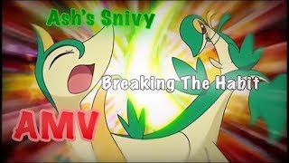 Ashs Snivy AMV Breaking The Habit [upl. by Einatirb]