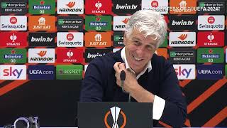 Gasperini quotSembra che bisogna avere le Superleghe ma lesempio dellAtalanta può dare speranzaquot [upl. by Nwadrebma]