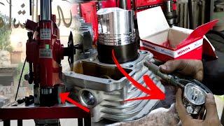 Few People know How to rebore honda Cg 125 cylinder piston like a Pro [upl. by Bret]