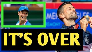 IT’S OVER Djokovic Fans MOURN As He Announces Official RETIREMENT After Defeat To Jannik Sinner [upl. by Lednor]