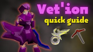 Vetion Quick Safespot Guide  OSRS [upl. by Grethel]