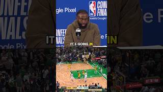 Jaylen Brown on his 3 to force OT vs the Pacers in Game 1 🗣️ [upl. by Retnuh]